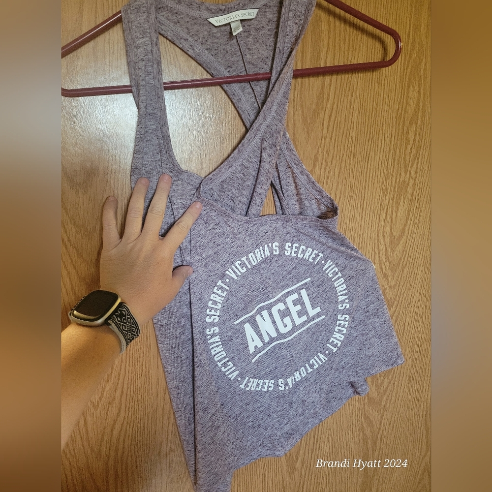 Victoria Secret Angel Racerback Tank Top - Picture 2 of 10